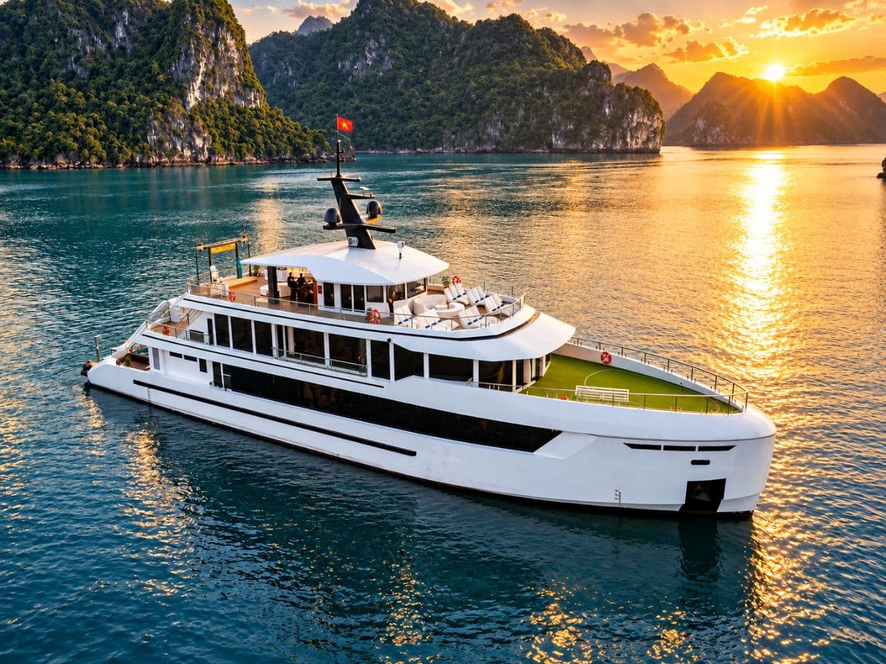 Из Ханоя: Hera Luxury Day Cruise — Халонг и Лан Ха